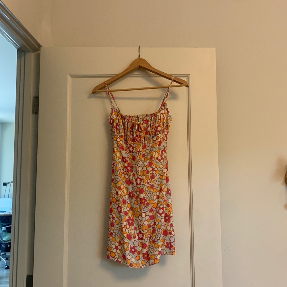 NWOT Aritzia Sunday Best colorful mini dress xxs